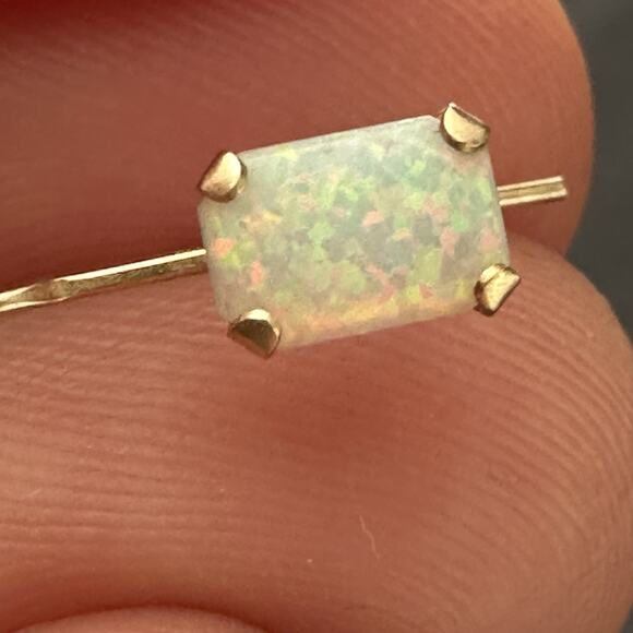 14k Opal Dangle Earrings - Picture 7 of 11